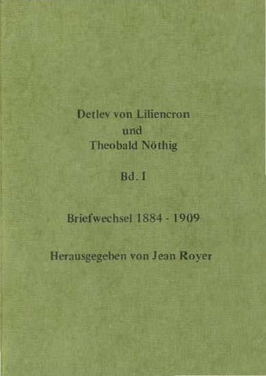 Produktbild: Detlev von Liliencron und Theobald N&ouml;thig