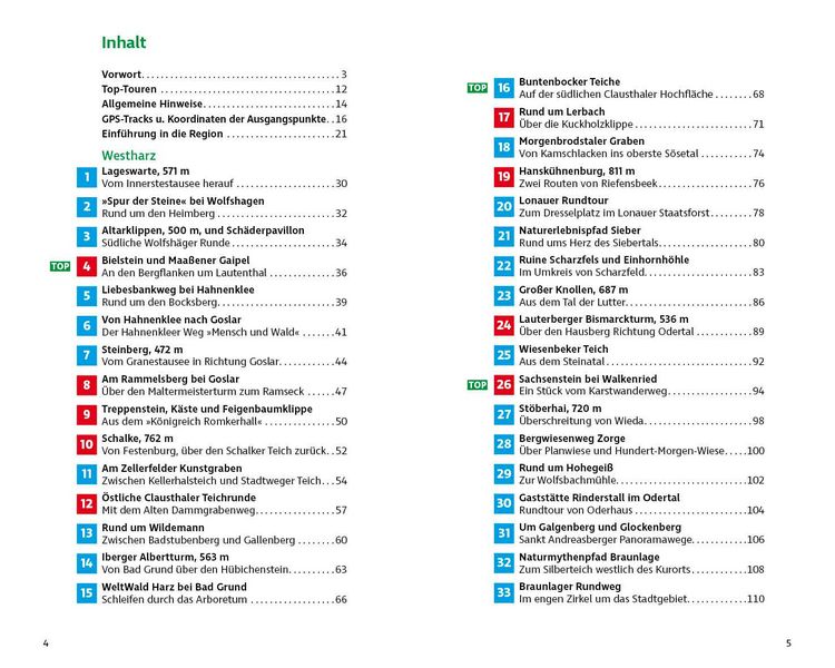Produktbild: ROTHER Wanderbuch kurz & gut! Harz