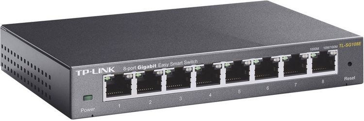 Produktbild: TP-LINK TL-SG108E TL-SG108E Netzwerk Switch 8 Port 1 GBit/s