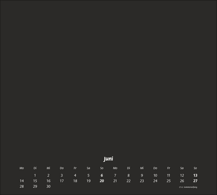 Produktbild: times&more Bastelkalender schwarz 2027
