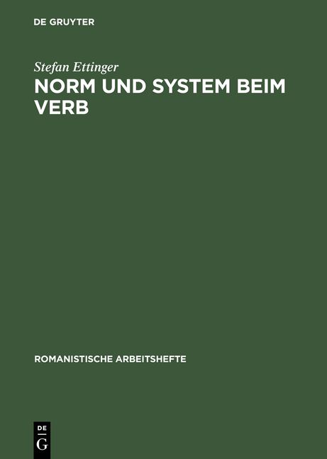Produktbild: Norm und System beim Verb