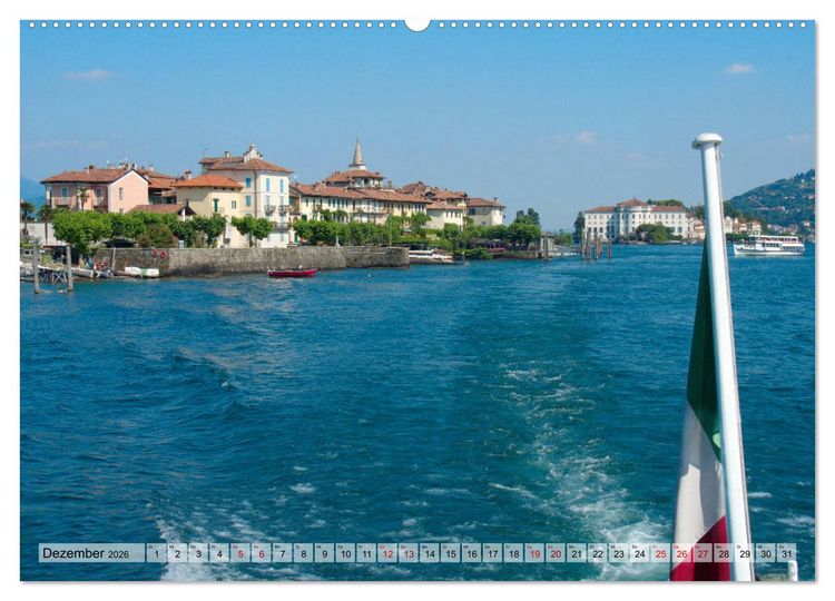 Produktbild: Isola dei Pescatori im Lago Maggiore (Wandkalender 2026 DIN A2 quer), CALVENDO Monatskalender