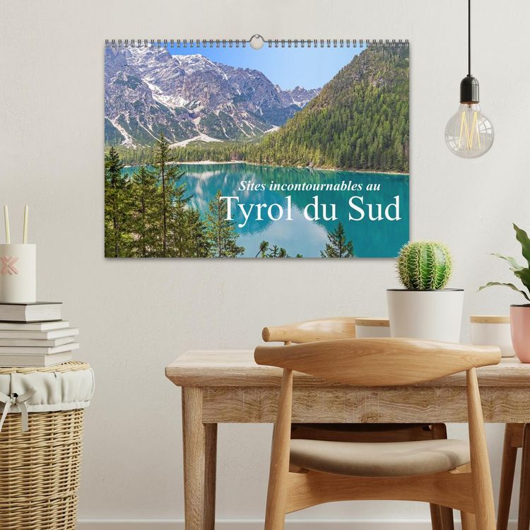 Produktbild: Sites incontournables au Tyrol du Sud (Calendrier mural 2026 DIN A3 vertical), CALVENDO calendrier mensuel