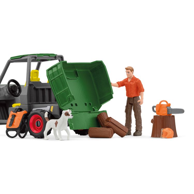 Produktbild: schleich&reg; Farm World Waldbauer mit Fahrzeug