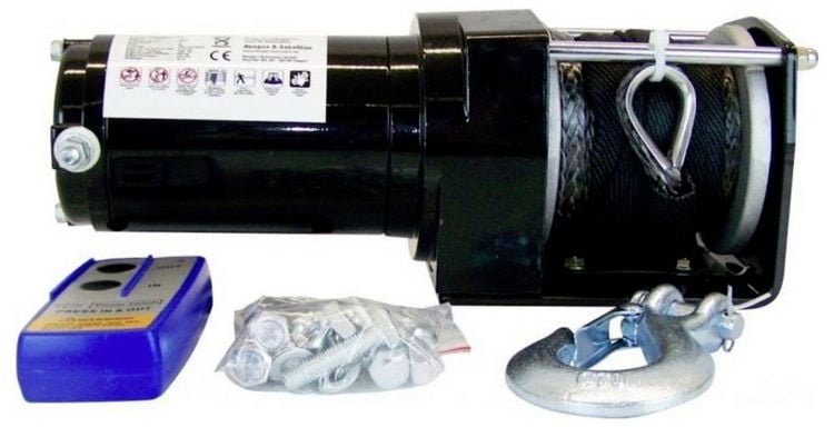Produktbild: Berger & Schr&ouml;ter Seilwinde 31778 Zugkraft (rollend)=2.722kg Funk-Fernbedienung