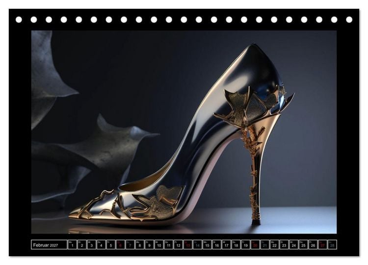 Produktbild: high heel verf&uuml;hrerisch sch&ouml;n (Tischkalender 2027 DIN A5 quer), CALVENDO Monatskalender