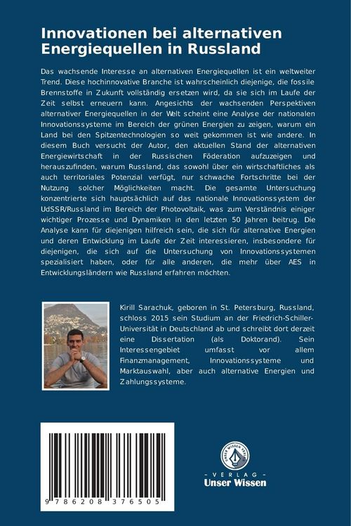 Produktbild: Innovationen bei alternativen Energiequellen in Russland