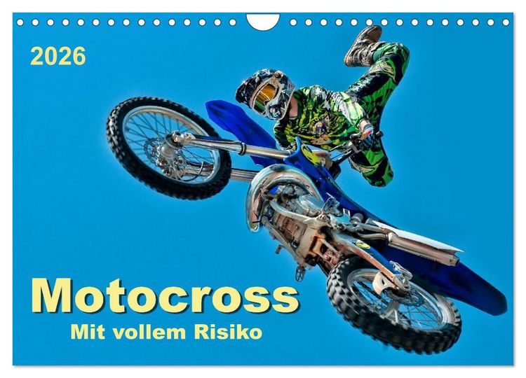 Produktbild: Motocross - mit vollem Risiko (Wandkalender 2026 DIN A4 quer), CALVENDO Monatskalender