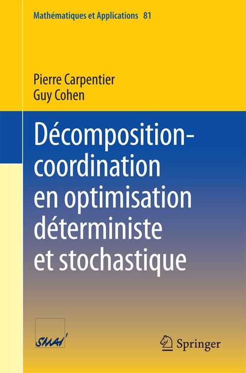 Produktbild: D&eacute;composition-coordination en optimisation d&eacute;terministe et stochastique