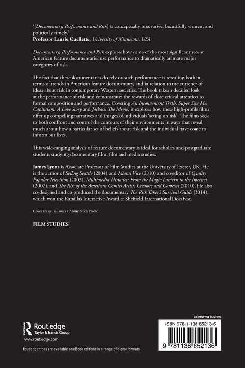 Produktbild: Documentary, Performance and Risk