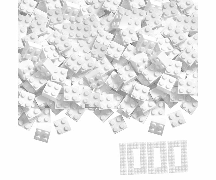 Produktbild: Blox 1000 wei&szlig;e 4er Steine lose