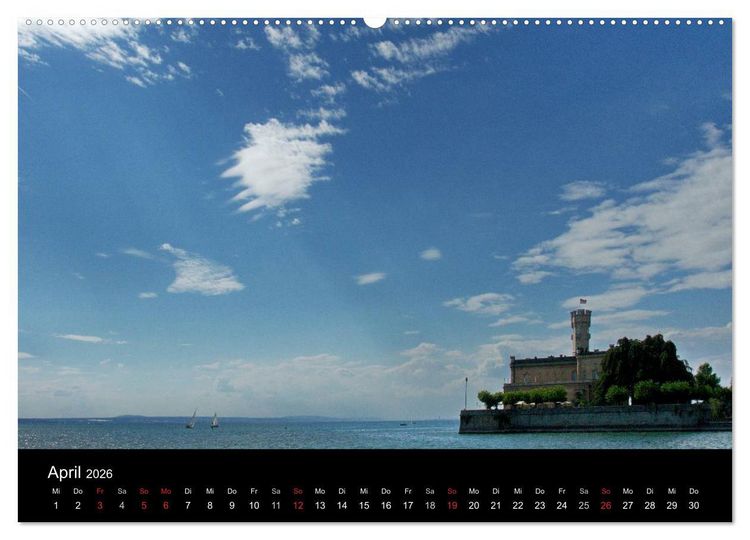 Produktbild: Ein Jahr am BODENSEE (hochwertiger Premium Wandkalender 2026 DIN A2 quer), Kunstdruck in Hochglanz