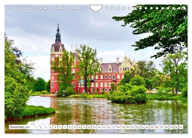 Produktbild: F&uuml;rst-P&uuml;ckler-Park und Schloss &ndash; Bad Muskau (Wandkalender 2027 DIN A4 quer), CALVENDO Monatskalender