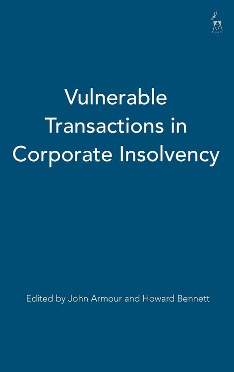 Produktbild: Vulnerable Transactions in Corporate Insolvency