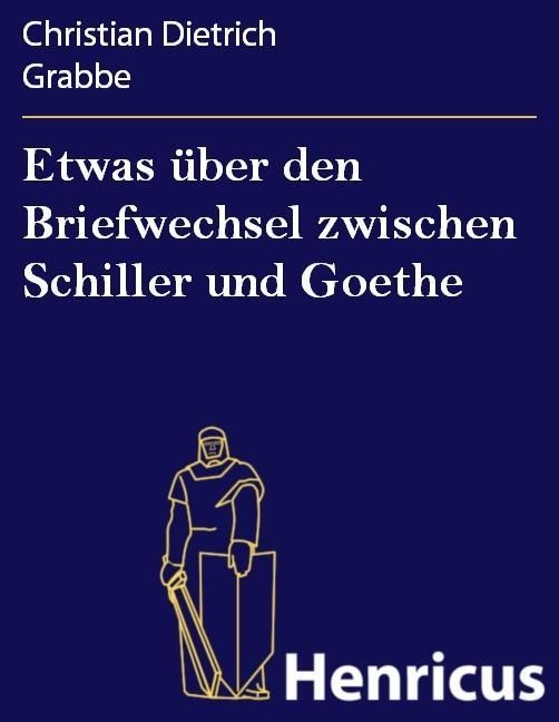 Produktbild: Etwas &uuml;ber den Briefwechsel zwischen Schiller und Goethe
