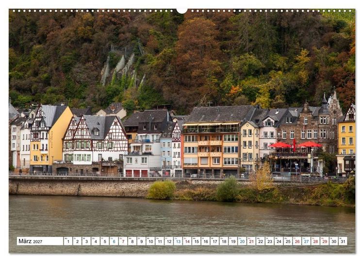 Produktbild: Die sch&ouml;nsten Orte im Moseltal - Von der Burg Eltz bis nach Trier (hochwertiger Premium Wandkalender 2027 DIN A2 quer), Kunstdruck in Hochglanz