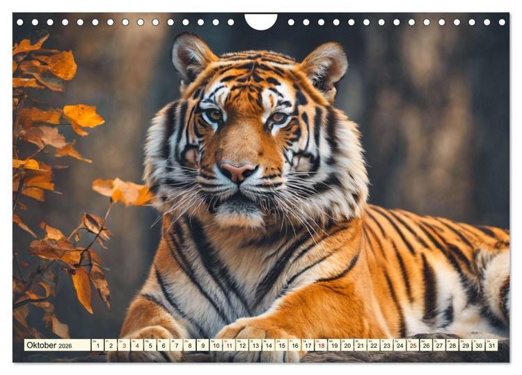 Produktbild: Tiger ganz nah (Wandkalender 2026 DIN A4 quer), CALVENDO Monatskalender
