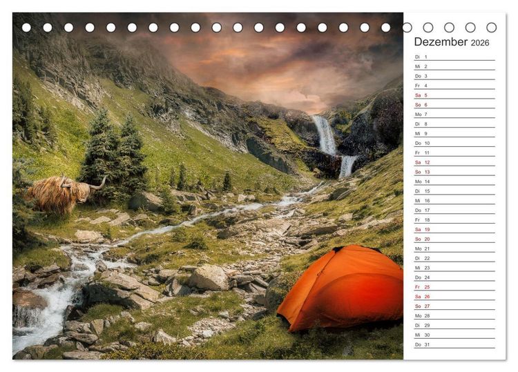 Produktbild: Kurze Auszeit (Tischkalender 2026 DIN A5 quer), CALVENDO Monatskalender