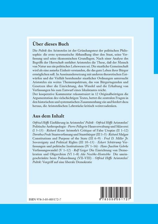 Produktbild: Aristoteles: Politik