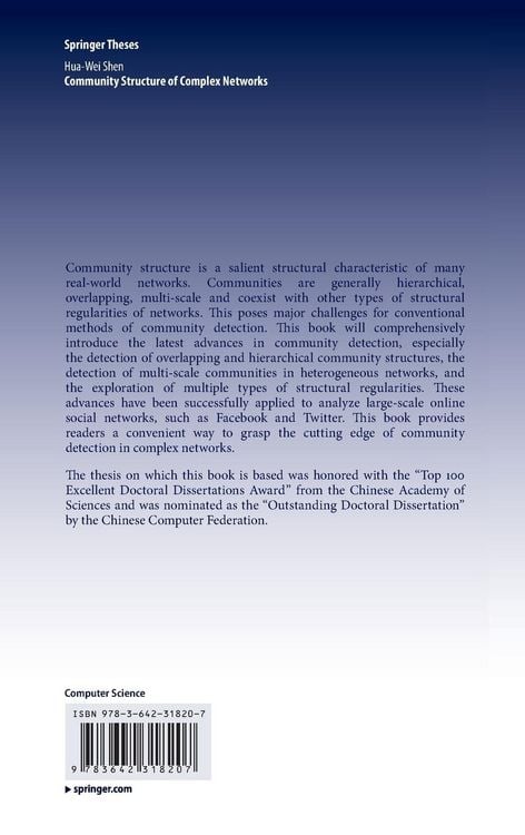 Produktbild: Community Structure of Complex Networks