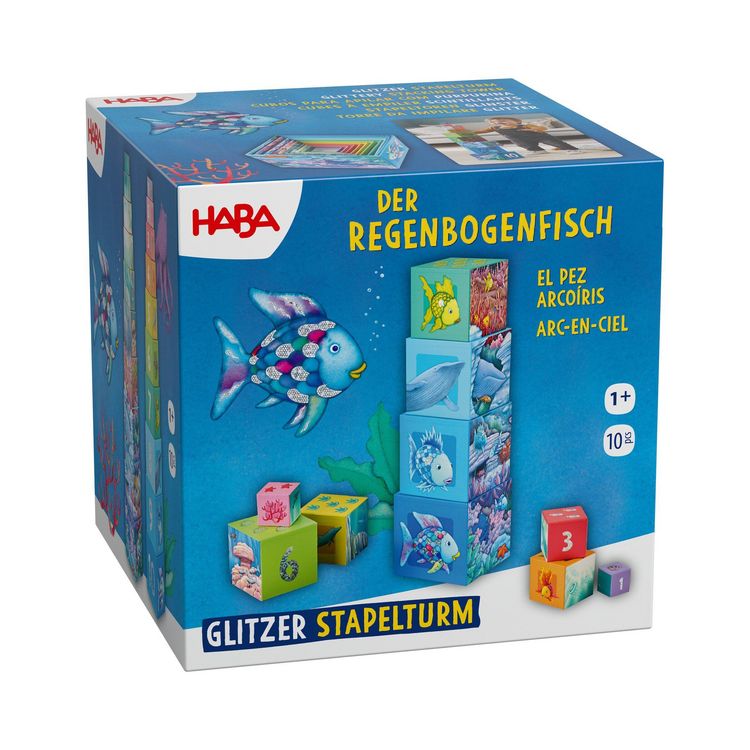 Produktbild: Stapelturm Glitzer Der Regenbogenfisch