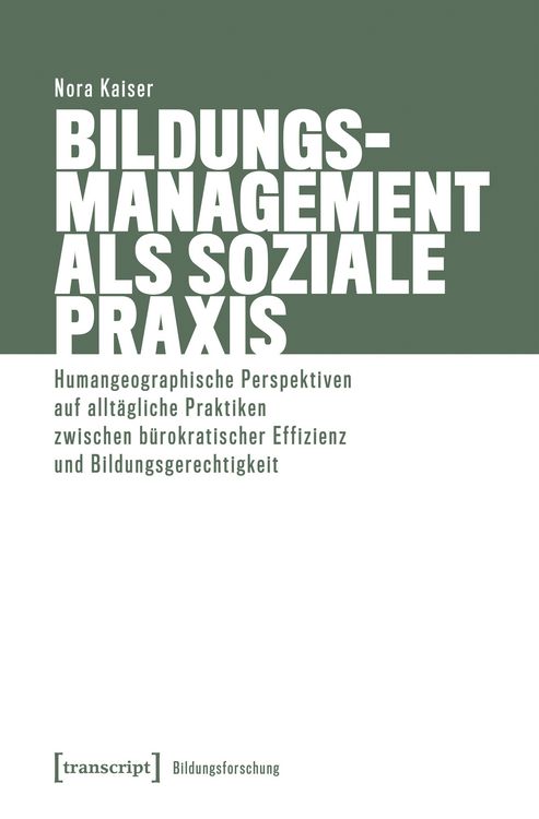 Produktbild: Bildungsmanagement als soziale Praxis