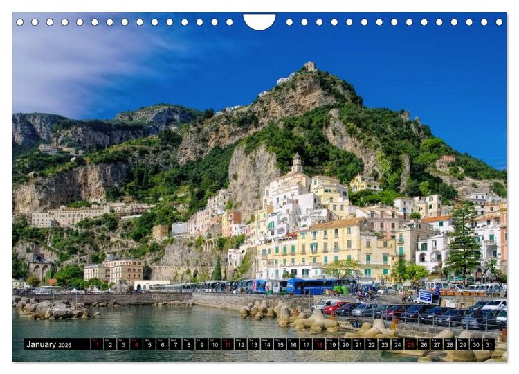 Produktbild: Amalfi Coast and Campania (Wall Calendar 2026 DIN A4 landscape), CALVENDO 12 Month Wall Calendar