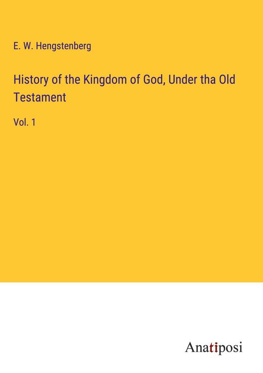 Produktbild: History of the Kingdom of God, Under tha Old Testament