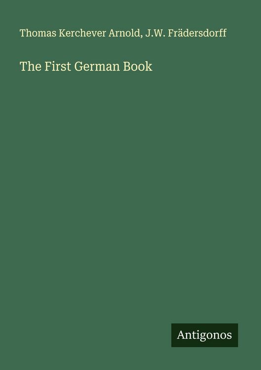 Produktbild: The First German Book