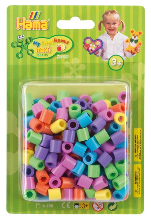 Produktbild: HAMA Maxi Blister-Packung mit 250 Perlen Pastellmix