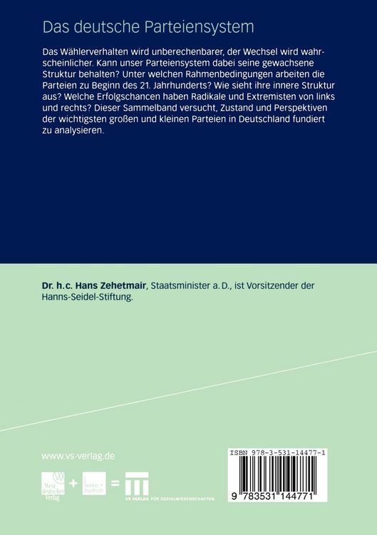 Produktbild: Das deutsche Parteiensystem