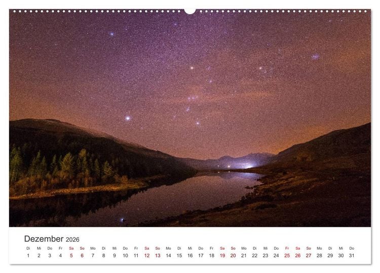 Produktbild: Nachthimmel - Unfassbare Fotografien der Sterne. (Wandkalender 2026 DIN A2 quer), CALVENDO Monatskalender