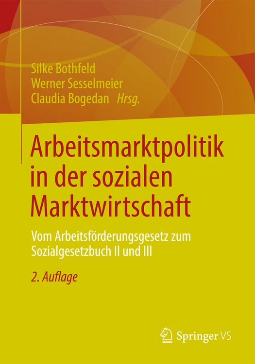 Produktbild: Arbeitsmarktpolitik in der sozialen Marktwirtschaft