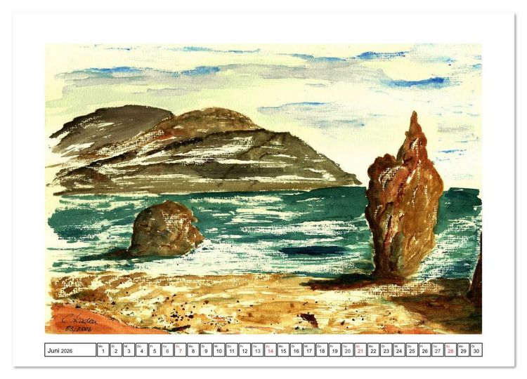 Produktbild: Der AQUARELL-Kalender (Wandkalender 2026 DIN A3 quer), CALVENDO Monatskalender