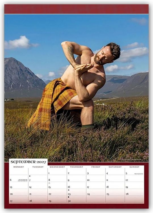 Produktbild: Kilted Yoga 2027 &ndash; A3-Posterkalender