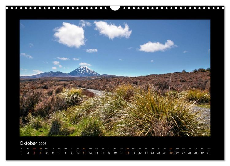Produktbild: Neuseeland - Wunderwelt der Natur (Wandkalender 2026 DIN A3 quer), CALVENDO Monatskalender