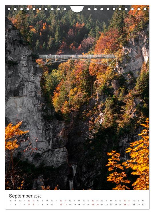 Produktbild: Herbstliches Allg&auml;u (Wandkalender 2026 DIN A4 hoch), CALVENDO Monatskalender