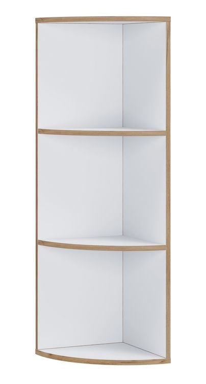 Produktbild: Elegantes Holzregal Eckregal Regal Salia 3fach