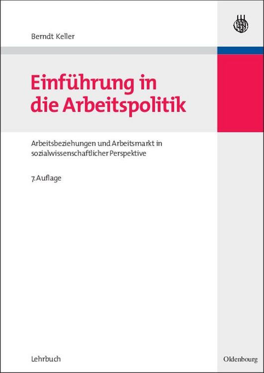 Produktbild: Einf&uuml;hrung in die Arbeitspolitik