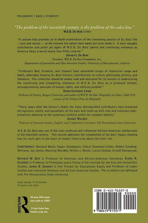 Produktbild: W.E.B. Du Bois on Race and Culture