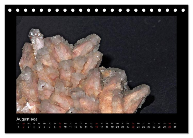 Produktbild: Mineralien aus dem Sauerland (Tischkalender 2026 DIN A5 quer), CALVENDO Monatskalender