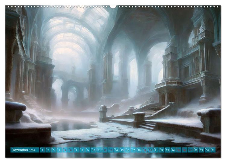 Produktbild: Visionen aus Atlantis (Wandkalender 2026 DIN A2 quer), CALVENDO Monatskalender