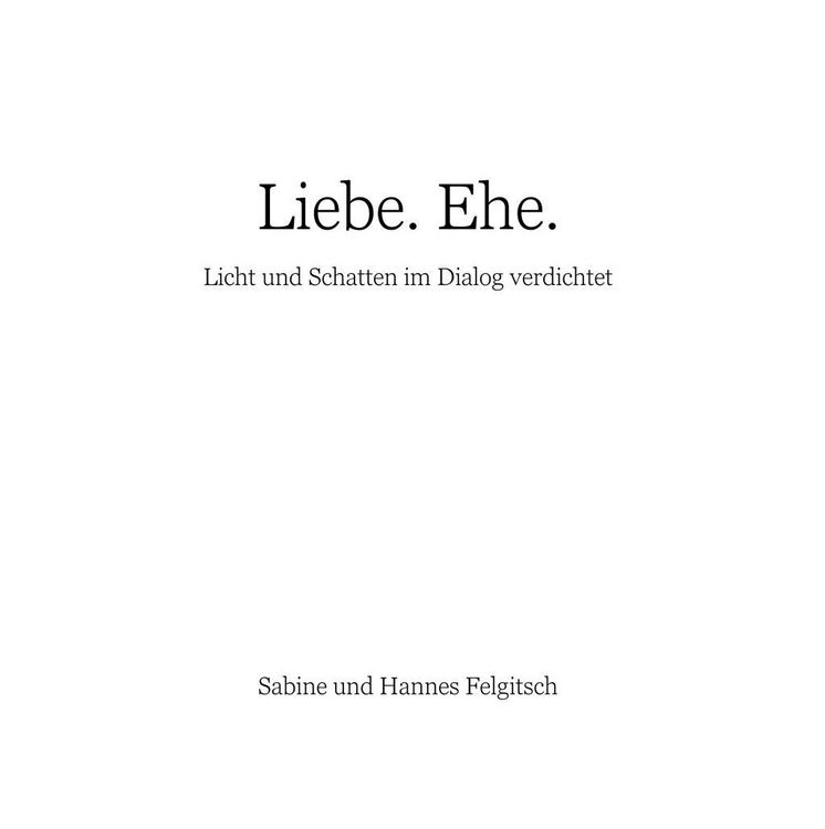Produktbild: Liebe. Ehe.