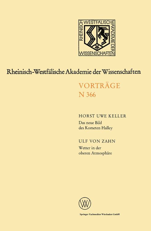 Produktbild: Das neue Bild des Kometen Halley — Ergebnisse der Raummissionen / Wetter in der oberen Atmosphäre
