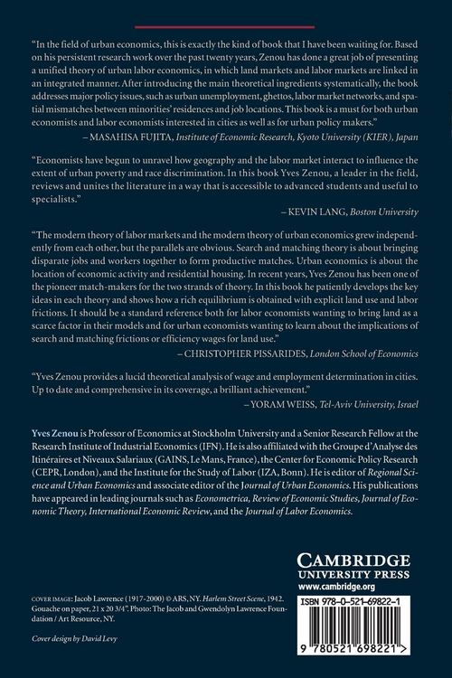 Produktbild: Urban Labor Economics