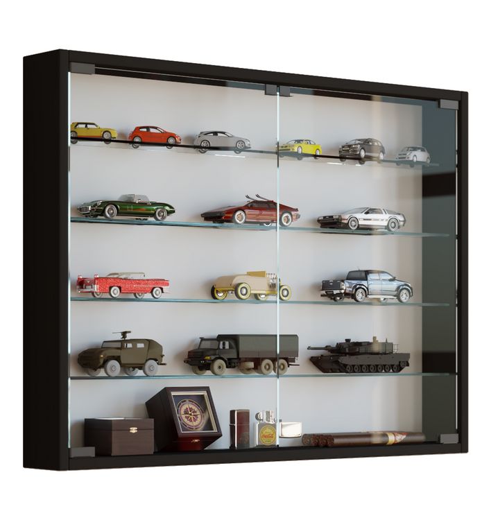 Produktbild: H&auml;ngevitrine Wandvitrine Sammel Deko Mandosa L