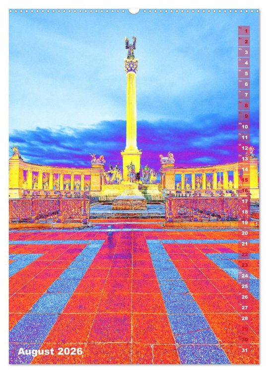 Produktbild: Budapest - K&uuml;nstlerische Fotografie (Wandkalender 2026 DIN A2 hoch), CALVENDO Monatskalender