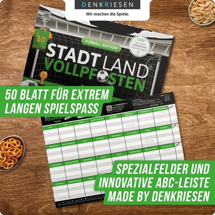 Produktbild: DENKRIESEN - STADT LAND VOLLPFOSTEN&reg; - FU&szlig;BALL EDITION - "Heimspiel." - A4