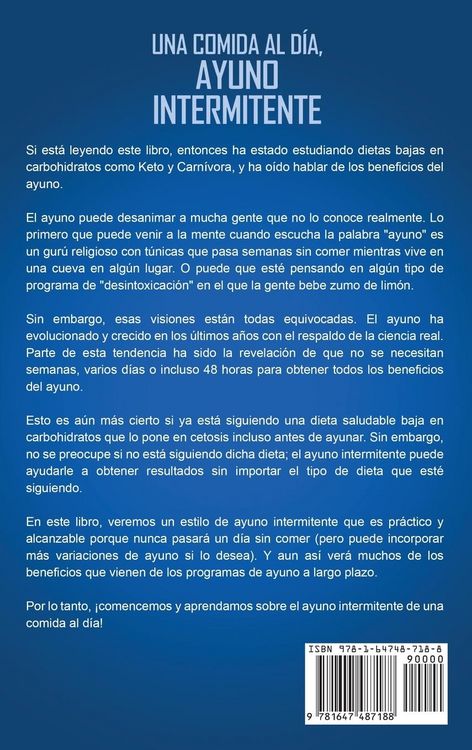 Produktbild: Una comida al d&iacute;a, ayuno intermitente