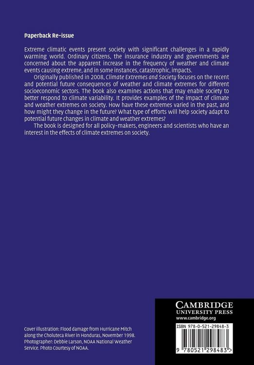 Produktbild: Climate Extremes and Society